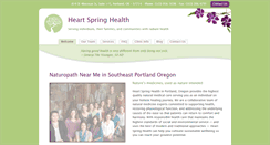 Desktop Screenshot of heartspringhealth.com