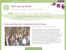 Tablet Screenshot of heartspringhealth.com